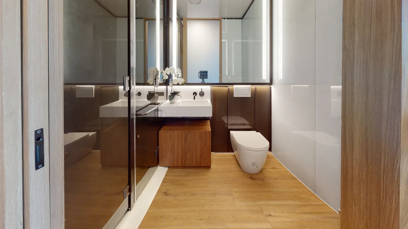 Factory-finished bathroom in a Domo residence
